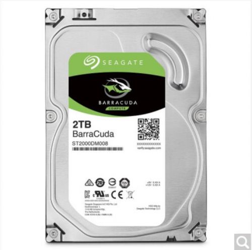 希捷 2TB 256MB 7200RPM 台式机机械硬盘 SATA接口 希捷酷鱼BarraCuda系列(ST2000DM008)