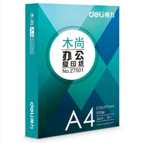 得力(deli) 木尚A4纸打印复印纸 A4/70g 单包500张