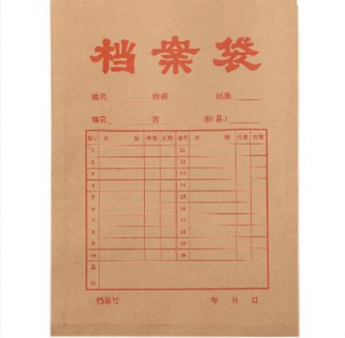 牛皮纸档案袋（10个/包） 可定制