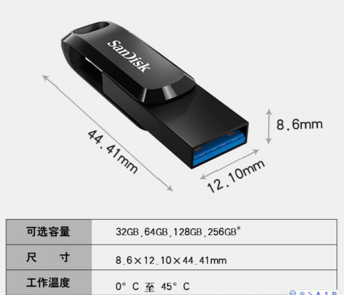 联想（Lenovo）128GB USB3.0（USB3.1 Gen1) U盘 X3 深空黑 全金属电脑车载高速优盘 360度旋转