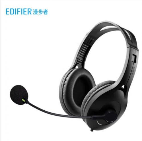 漫步者（EDIFIER）USB K810 头戴式电脑笔记本有线耳机 黑色