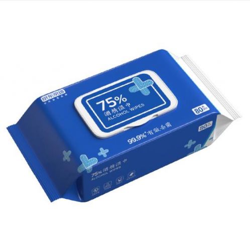 京东京造 75%酒精湿巾80片* 杀菌湿巾 湿纸巾 卫生湿巾 消毒湿巾 酒精棉片